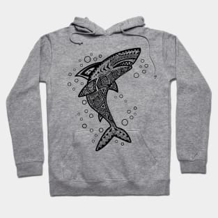 BLACK BOHO SHARK Hoodie